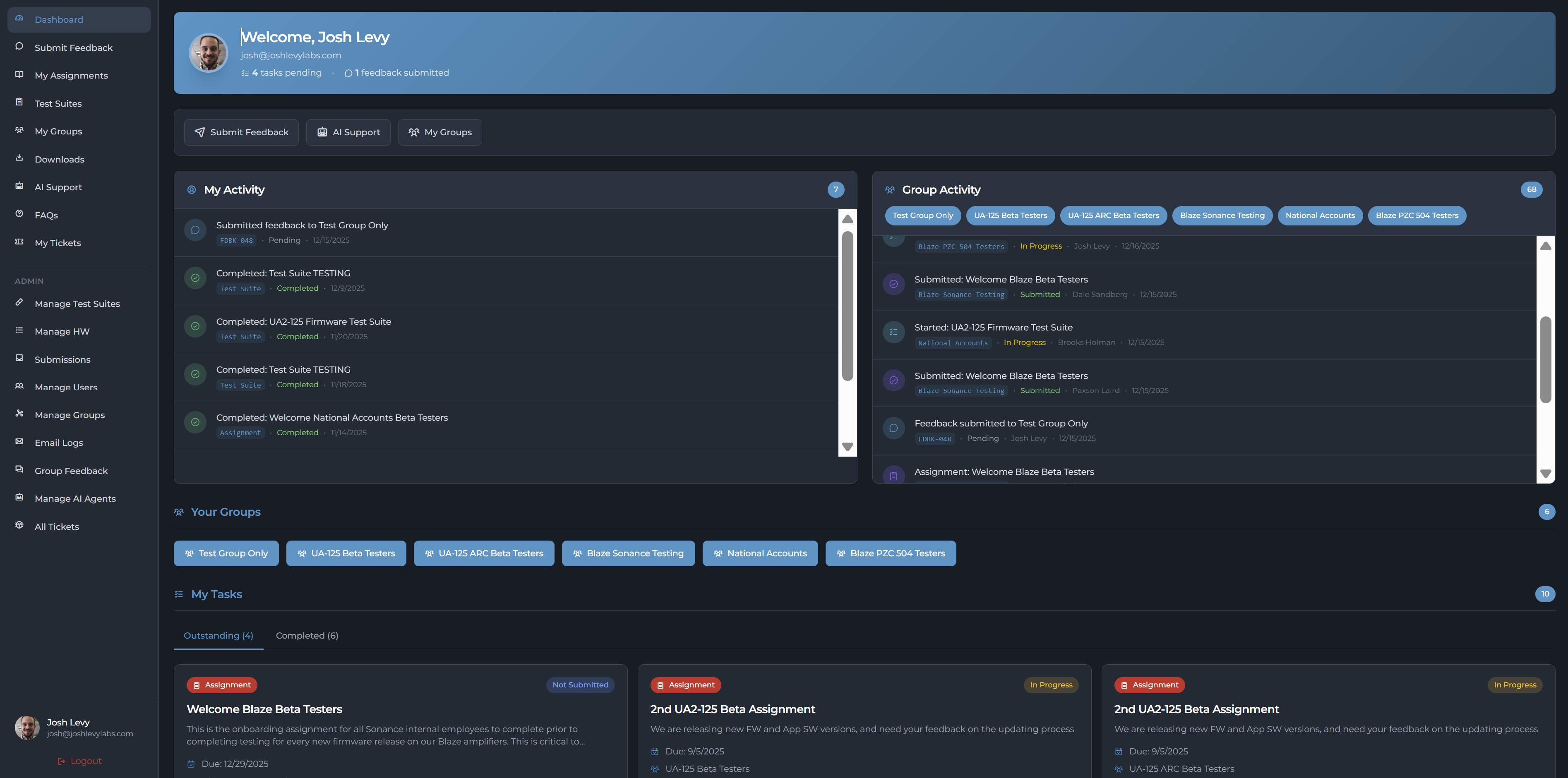 Dashboard Overview